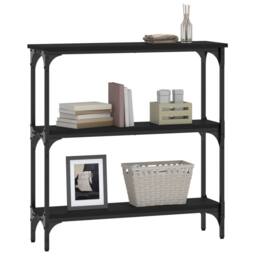 Berkfield Home Decorative Console Table Black 75x22.5x75 cm Engineered Wood - thumbnail 1