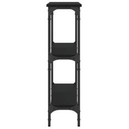 Berkfield Home Decorative Console Table Black 75x22.5x75 cm Engineered Wood - thumbnail 5