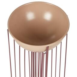 Wyld and Coco Pink Iron Plant Stands Set of 2 55cm and 45cm Indoor - thumbnail 6