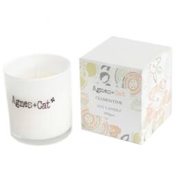 Serenityy Agnes + Cat Clementine Soy Wax Votive Candle 200g in White - thumbnail 1