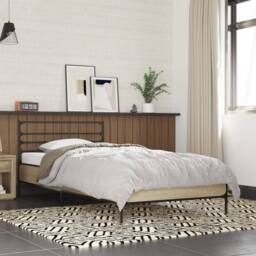 Berkfield Home Bed Frame without Mattress Sonoma Oak 75x190 cm Small Single in Light Oak - thumbnail 2