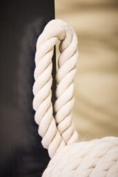 Dibor Traditional Cream Cotton Rope Ball Knot Door Stopper Decorative Door Stop - thumbnail 4
