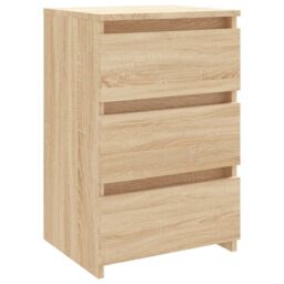 Berkfield Home Bed Cabinets 2 pcs Sonoma Oak 40x35x62.5 cm Engineered Wood in Brown - thumbnail 3