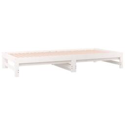 Berkfield Home Pull-out Day Bed White 2x(90x200) cm Solid Wood Pine - thumbnail 9