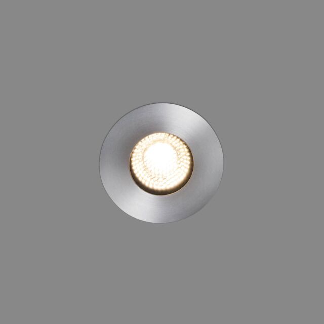 Netlighting Grund LED Large Outdoor In Ground Recessed Spotlight Matt Nickel IP67 in Grey - image 1