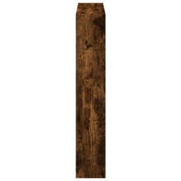 Berkfield Home Wall Cube Shelf 12 Compartments Smoked Oak Engineered Wood in Brown - thumbnail 5