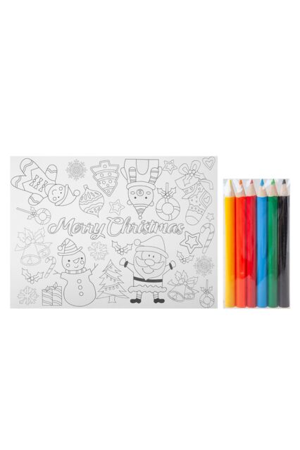 VFM e-Store Christmas Colouring Set 4 Xmas Themed Designs X 1 32. 3x40. 3x1. 5cm - image 1