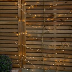 Samuel Alexander 3m Light up Gold Christmas Garland Branch with 288 Warm White LEDs - thumbnail 8