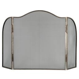 Lemon Pavilion Furniture and Decor Antiqued Large Fire Screen - Metal - L3 x W85 x H85 cm - Silver - thumbnail 1