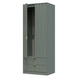 Ready Assembled 2 U Washington 2 Door Robe 2 Drawer Robe (Ready Assembled) in Pale Green - Size: Large - thumbnail 6