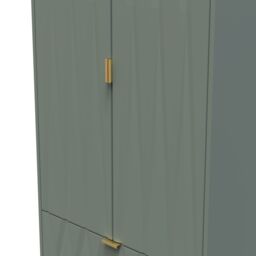 Ready Assembled 2 U Washington 2 Door Robe 2 Drawer Robe (Ready Assembled) in Pale Green - Size: Large - thumbnail 5