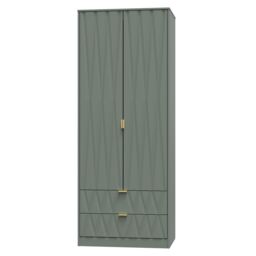 Ready Assembled 2 U Washington 2 Door Robe 2 Drawer Robe (Ready Assembled) in Pale Green - Size: Large - thumbnail 4