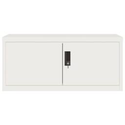 Berkfield Home Durable File Cabinet White 90x40x40 cm Steel - Size: 90 x 40 x 40 cm - thumbnail 1