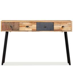 Berkfield Home Beautiful Console Table Solid Reclaimed Teak 120x30x76 cm - Size: 120 x 30 x 76 cm