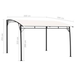 Berkfield Home Garden Sunshade Awning 3x3x2.55 m Cream - thumbnail 6