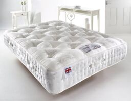 Somnior The Cashmere 2000 - Natural Thermo Balance Medium Firm Mattress in White - Size: Super King - thumbnail 1