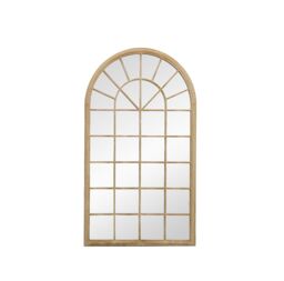 "MirrorOutlet Large Country Arch Wall Mirror 71"" x 40"" (180x103cm) Sand Colour in Cream - Size: 1 Pack" - thumbnail 3