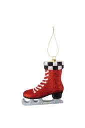 VFM e-Store Christmas Decoration Xmas Skate X 1 12. 5cm x 11cm x 3. 5cm Xmas Skate in Red - Size: 5 cm x 11 cm - thumbnail 1
