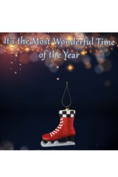 VFM e-Store Christmas Decoration Xmas Skate X 1 12. 5cm x 11cm x 3. 5cm Xmas Skate in Red - Size: 5 cm x 11 cm - thumbnail 3