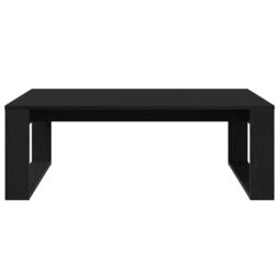 Berkfield Home Black Oak Coffee Table - 100x100x35 cm Made from Engineered Wood - Size: 100 x 100 x 35 cm - thumbnail 6