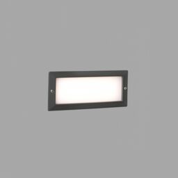 Netlighting Stripe Outdoor LED Recessed Wall Light Wall Light Dark Grey 5W 3000K IP54 - thumbnail 1