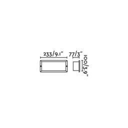 Netlighting Stripe Outdoor LED Recessed Wall Light Wall Light Dark Grey 5W 3000K IP54 - thumbnail 2