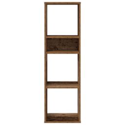 Berkfield Home Book Cabinet Old Wood 34x31x112 cm Engineered Wood in Brown - Size: 34 x 31 x 112 cm - thumbnail 4