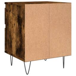 Berkfield Home Bedside Cabinets 2 pcs Smoked Oak 40x35x50 cm Engineered Wood in Brown - Size: 40 x 35 x 50 cm - thumbnail 9