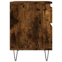 Berkfield Home Bedside Cabinets 2 pcs Smoked Oak 40x35x50 cm Engineered Wood in Brown - Size: 40 x 35 x 50 cm - thumbnail 8