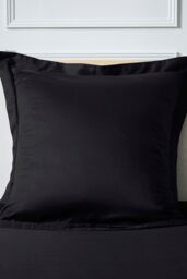 Ted Baker 'TB Plain Dye' Cotton Sateen Square Oxford Pillowcase in Black - thumbnail 2