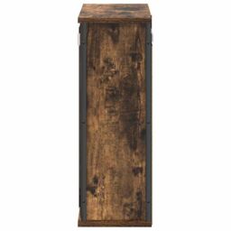 Berkfield Home Bathroom Wall Cabinet with Mirror Smoked Oak 50x21x60 cm in Brown - Size: 50 x 21 x 60 cm - thumbnail 7