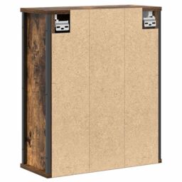 Berkfield Home Bathroom Wall Cabinet with Mirror Smoked Oak 50x21x60 cm in Brown - Size: 50 x 21 x 60 cm - thumbnail 8