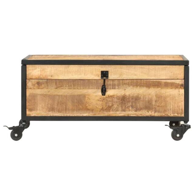 Berkfield Home Coffee Table 70x50x33 cm Solid Mango Wood in Brown - Size: 70 x 50 x 33 cm - image 1