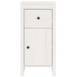 Berkfield Home Sideboards 2 pcs White 40x35x80 cm Solid Wood Pine - Size: 40 x 35 x 80 cm - thumbnail 5