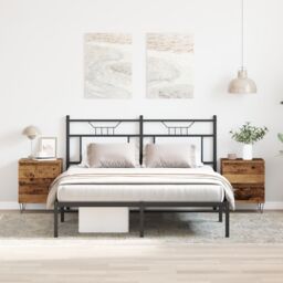 Berkfield Home Bedside Cabinets 2 pcs Old Wood 40x35x50 cm Engineered Wood in Brown - Size: 40 x 35 x 50 cm - thumbnail 1