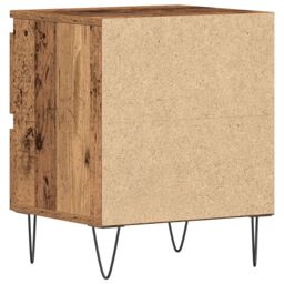 Berkfield Home Bedside Cabinets 2 pcs Old Wood 40x35x50 cm Engineered Wood in Brown - Size: 40 x 35 x 50 cm - thumbnail 8