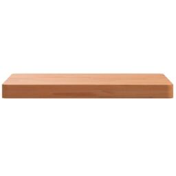 Berkfield Home Table Top 50x50x4 cm Square Solid Wood Beech in Brown - Size: 50 x 50 x 4 cm - thumbnail 3