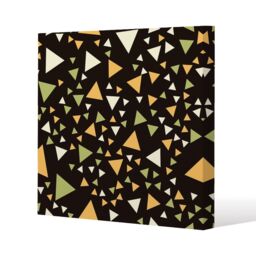 Benjamin Tate Design Yellow Green Triangles (Canvas Print) / 114 x 114 x 4cm in Natural - Size: 114 x 114 x 4 cm - thumbnail 1