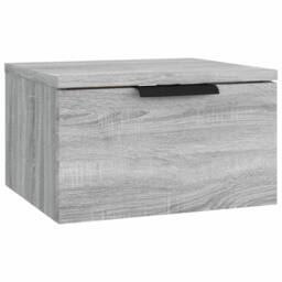 Berkfield Home Wall-mounted Bedside Cabinet Grey Sonoma 34x30x20 cm - Size: 34 x 30 x 20 cm - thumbnail 1