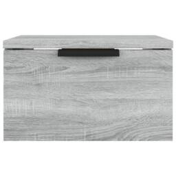 Berkfield Home Wall-mounted Bedside Cabinet Grey Sonoma 34x30x20 cm - Size: 34 x 30 x 20 cm - thumbnail 3