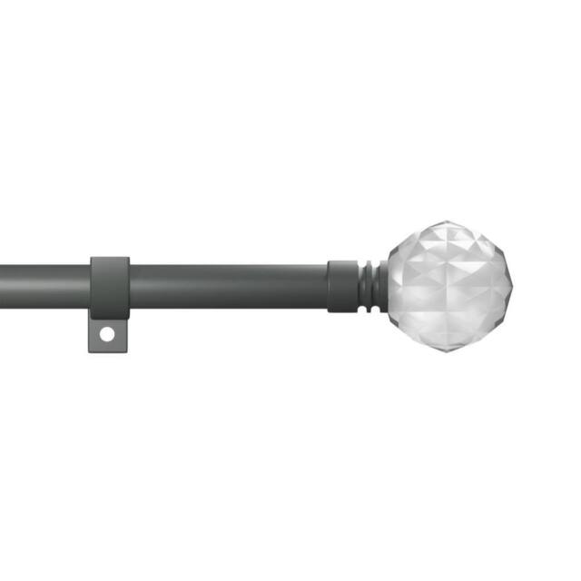 Blinds Outlet Metal extendable curtain pole in Grey - Size: 220 cm - image 1