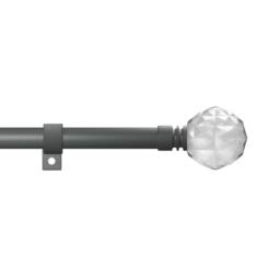 Blinds Outlet Metal extendable curtain pole in Grey - Size: 220 cm - thumbnail 1
