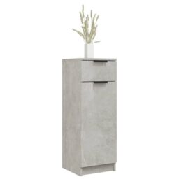 Berkfield Home Bathroom Cabinet Concrete Grey 32x34x90 cm Engineered Wood - Size: 32 x 34 x 90 cm - thumbnail 4
