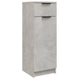 Berkfield Home Bathroom Cabinet Concrete Grey 32x34x90 cm Engineered Wood - Size: 32 x 34 x 90 cm - thumbnail 2