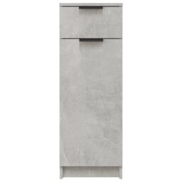 Berkfield Home Bathroom Cabinet Concrete Grey 32x34x90 cm Engineered Wood - Size: 32 x 34 x 90 cm - thumbnail 6