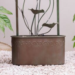 Primrose Enchanted Arch Zinc Cascading Patio Water Feature 120cm in Grey - thumbnail 5