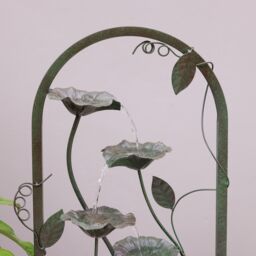 Primrose Enchanted Arch Zinc Cascading Patio Water Feature 120cm in Grey - thumbnail 3