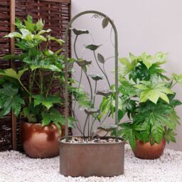 Primrose Enchanted Arch Zinc Cascading Patio Water Feature 120cm in Grey - thumbnail 2