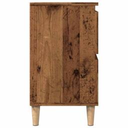 Berkfield Home Sink Cabinet Old Wood 80x33x60 cm Engineered Wood in Brown - Size: 80 x 33 x 60 cm - thumbnail 6