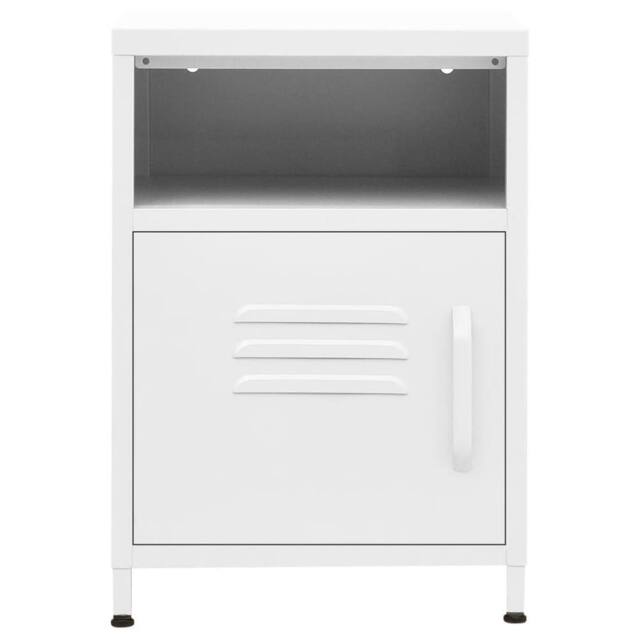 Berkfield Home Nightstands 2 pcs White 35x35x51 cm Steel - Size: 35 x 35 x 51 cm - image 1